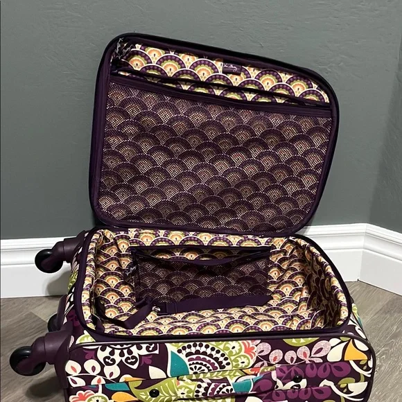 Vera Bradley Purple Floral Travel Bag - Picture 5 of 7